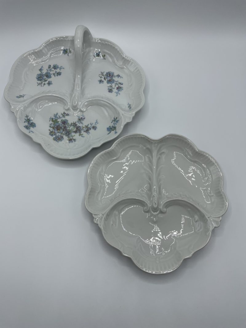 plat service vintage porcelaine limoges