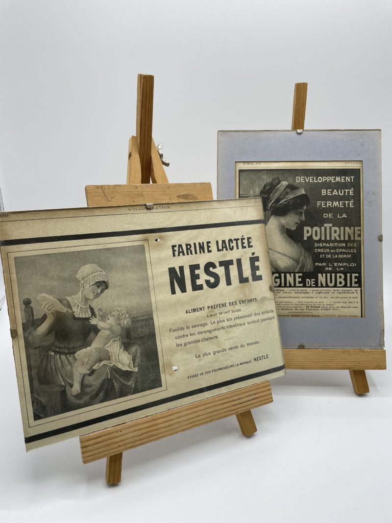 pub ancien vintage pub nestle journal coupure