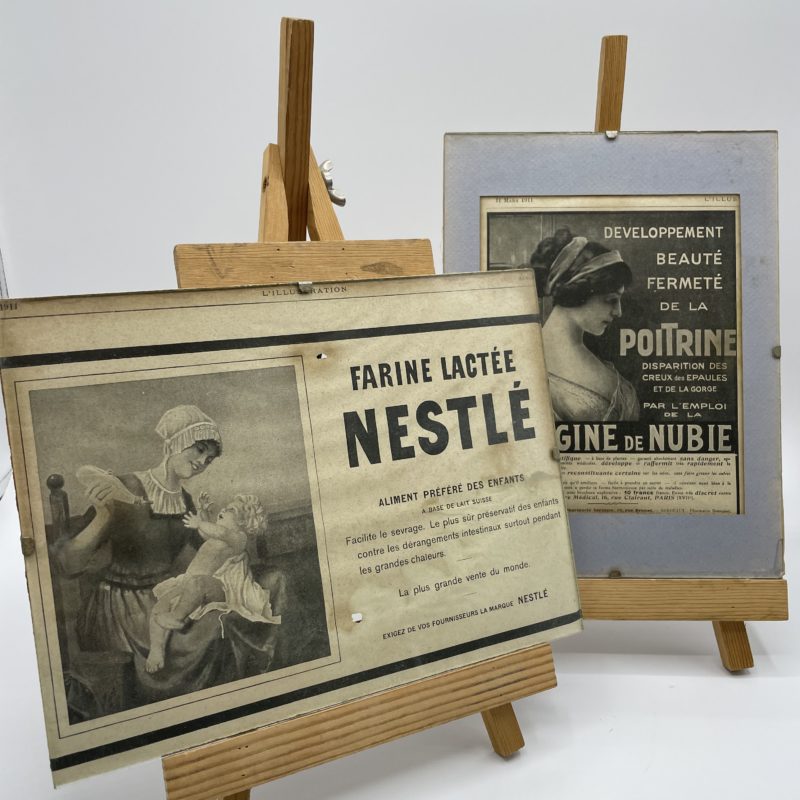 pub ancien vintage pub nestle journal coupure