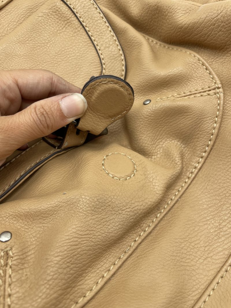 Sac à main en cuir souple beige MAC DOUGLAS – Image 5