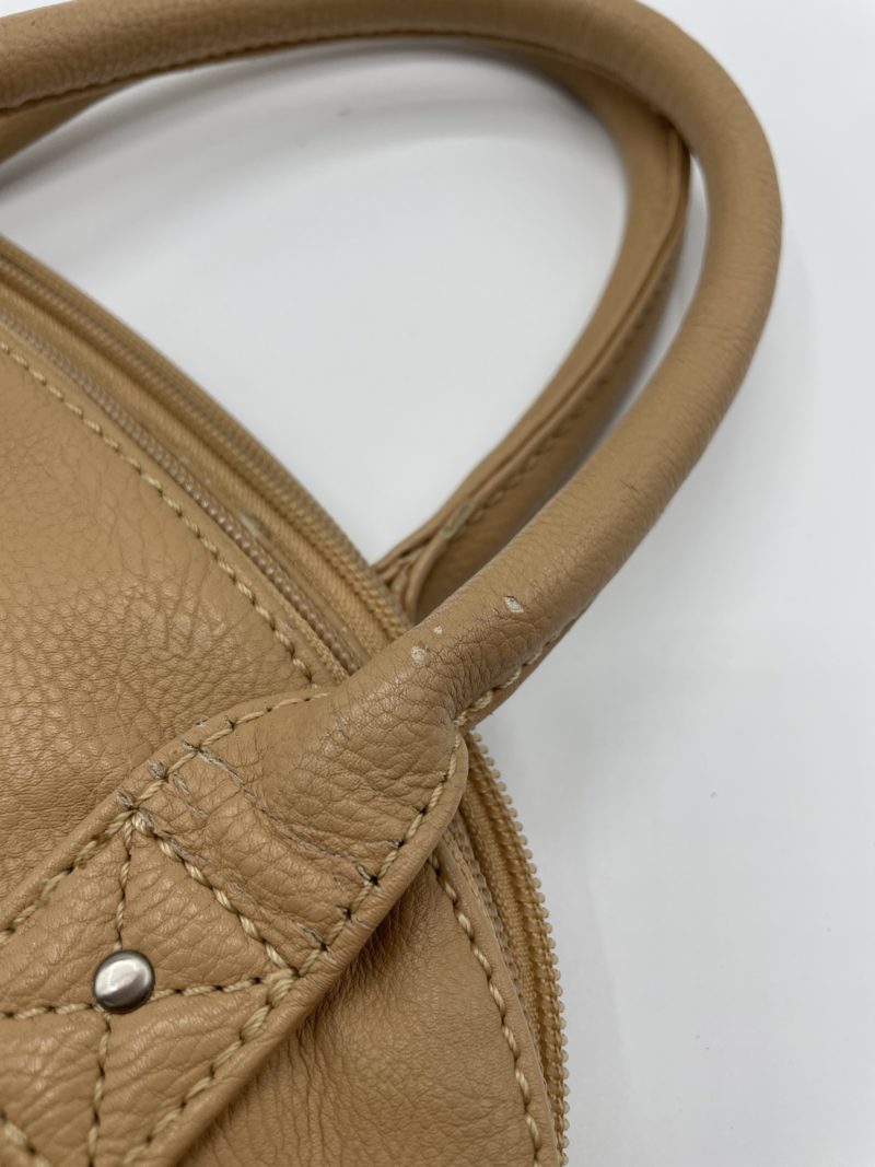 Sac à main en cuir souple beige MAC DOUGLAS – Image 7