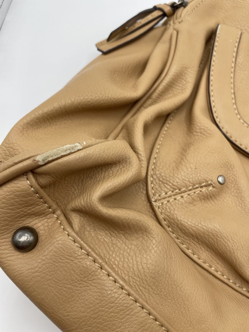 Sac à main en cuir souple beige MAC DOUGLAS – Image 3