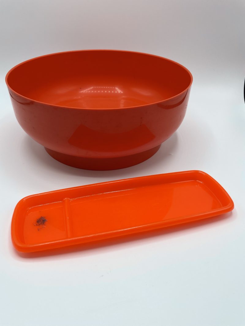 saladier plateau plastique pop orange