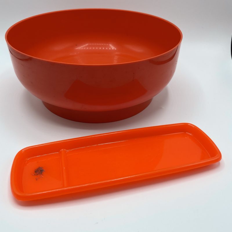 saladier plateau plastique pop orange