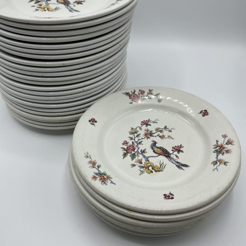 assiette vintage porcelaine pybolan