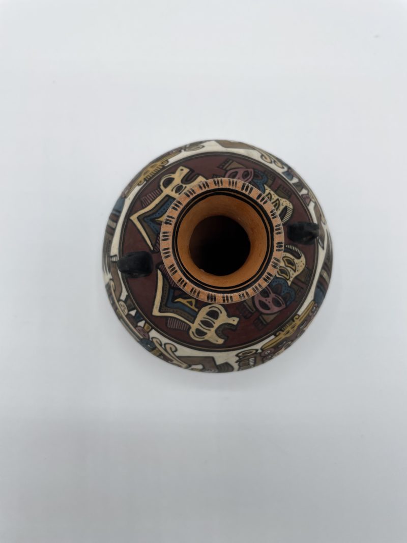 Soliflore artisanal ethnique terre cuite Pérou – Image 6