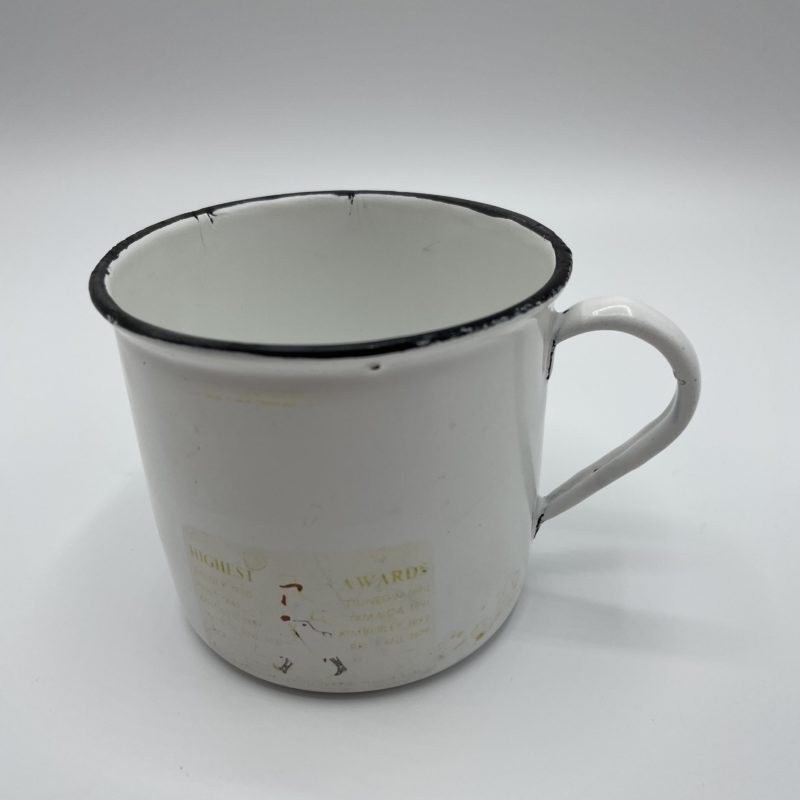 tasse mail vintage metal camping