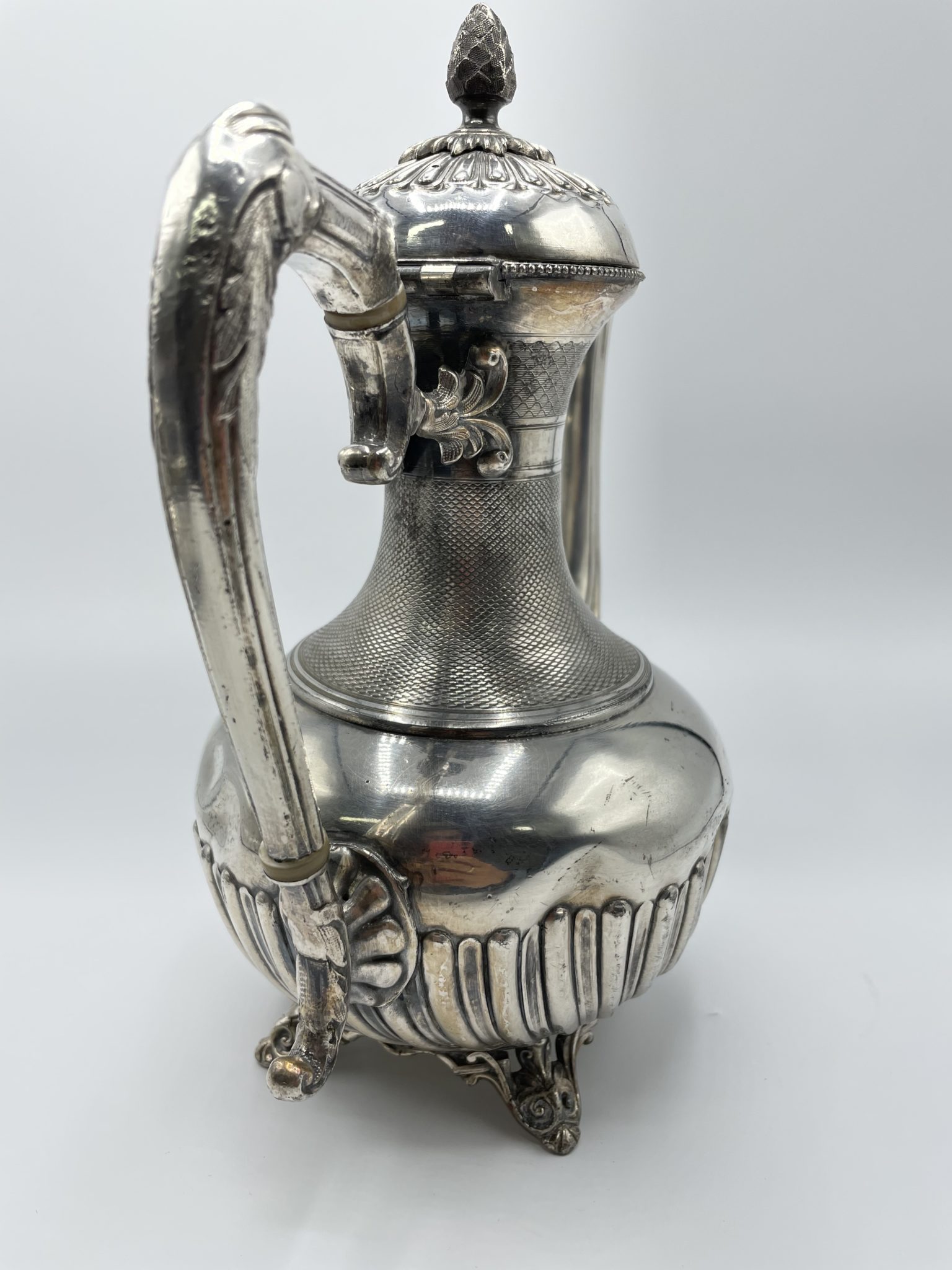 CHAUFFE PLAT MÉTAL Argenté XIXe Orfevre Armand Frenais EUR 95,00 - FR