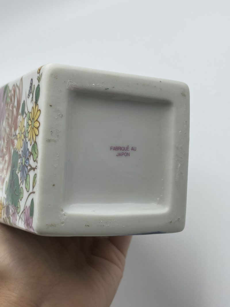 Vase porcelaine japonaise voiture fleur de cerisier – Image 2