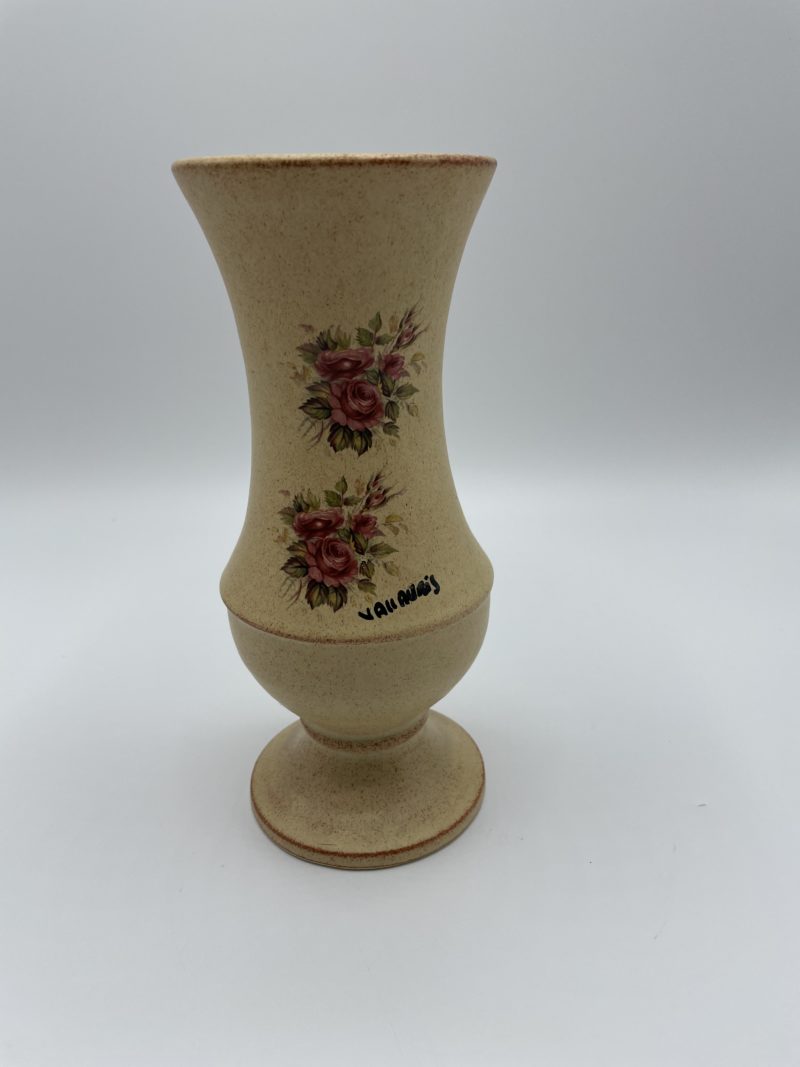 vase vallauris deco roses vintage