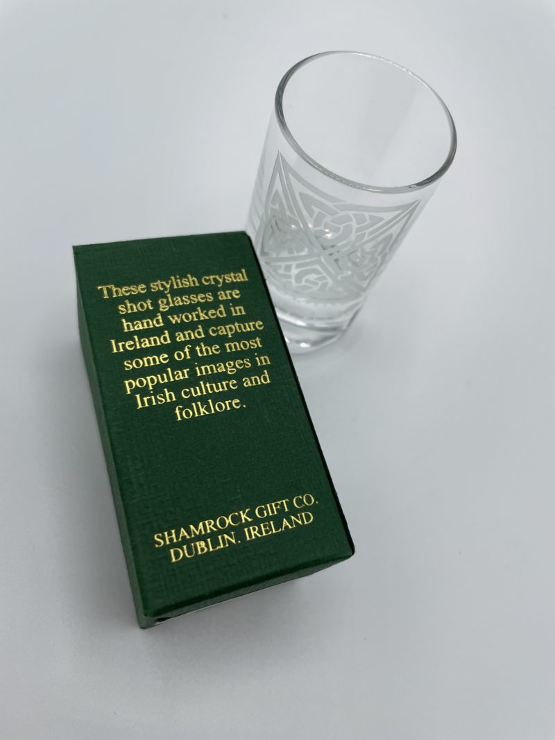 Verre à shot en cristal Shamrock Crystal Irlande – Image 4