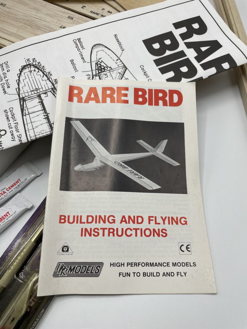 Kit de modélisme vintage pour avion planeur DPR Models Towline Glider Plane Rare bird – Image 3