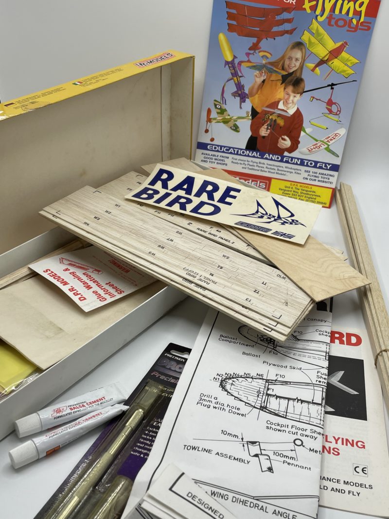 Kit de modélisme vintage pour avion planeur DPR Models Towline Glider Plane Rare bird – Image 7