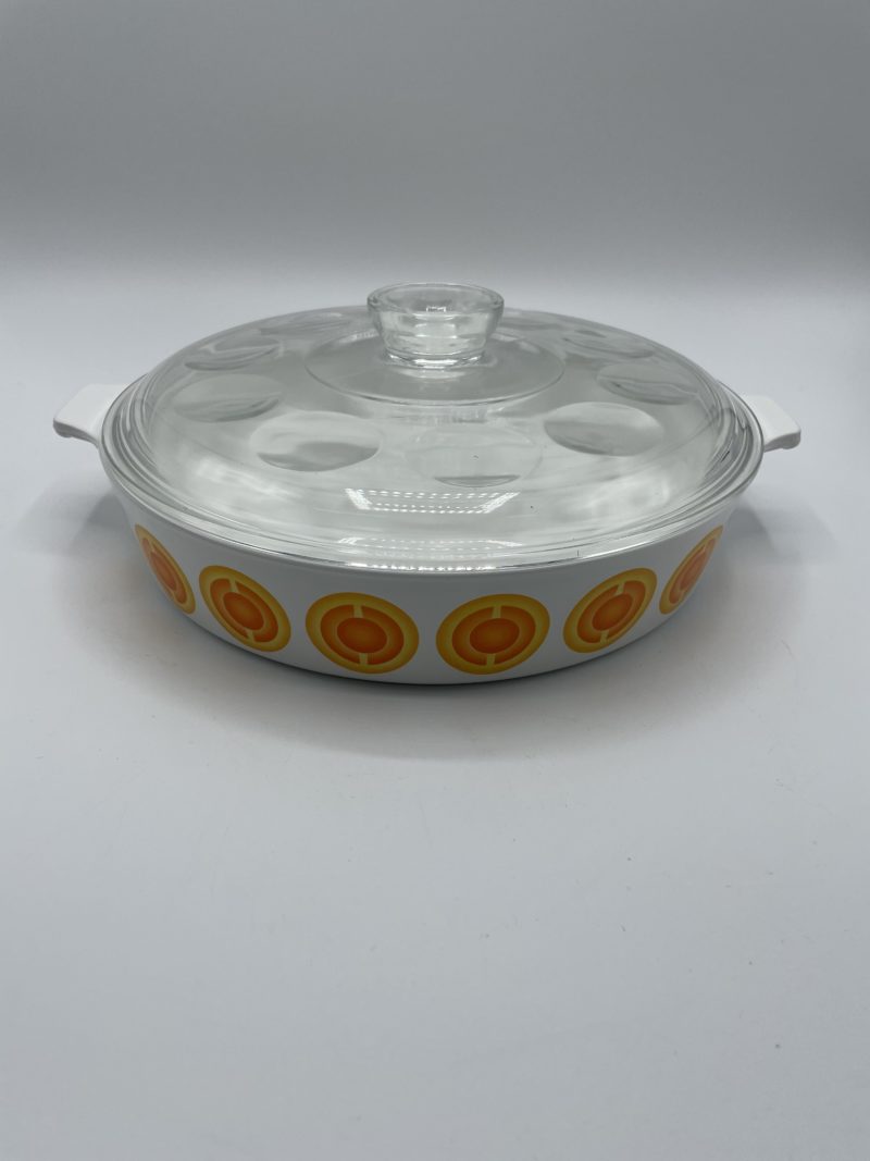 Batterie 2 cocottes de cuisine vintage orange PYROFLAM Netherlands – Image 3