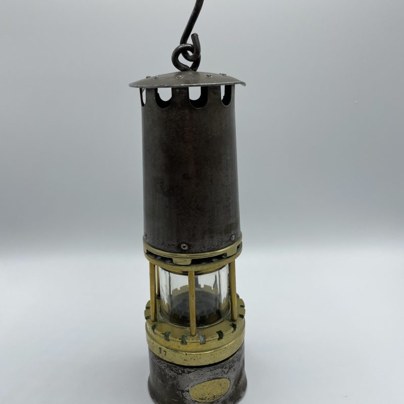 lampe mineur vintage ancienne verre baccarat laiton metal coron
