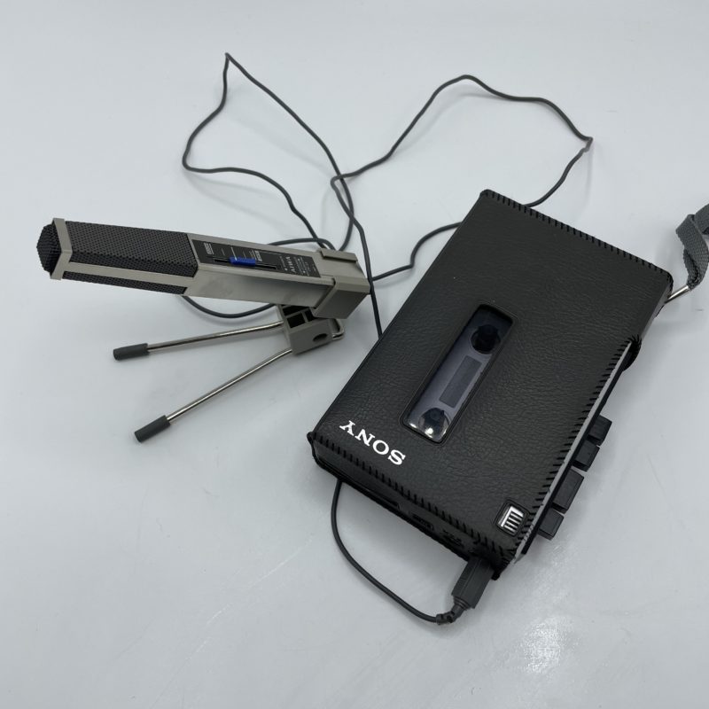 lecteur enregistreur cassette sony vintage micro interview tcm6
