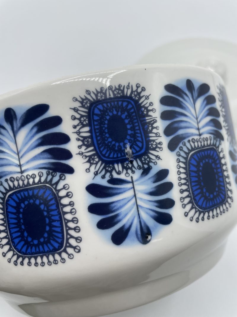 Plat porcelaine à feu ou légumier vintage Apilco décors LML sur Berry et Limoges – Image 6