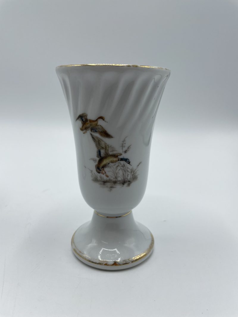 Lot de 6 mazagrans vintage en porcelaine LOURIOUX motif animaux de la forêt – Image 8