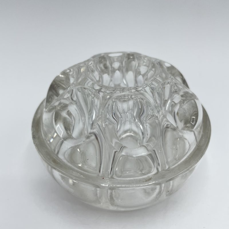 pique fleur verre boule transparent