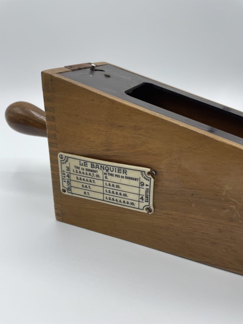 Sabot de croupier et boîte de jeux de cartes en cuir Le Tanneur – Image 7