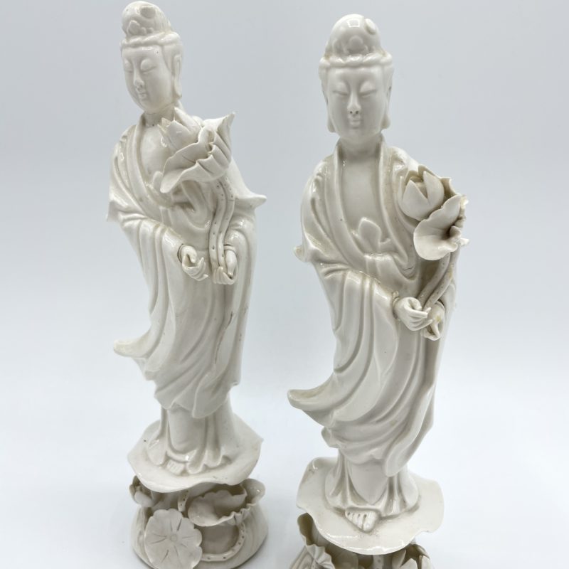 statue guanyin blanc chine porcelaine deco