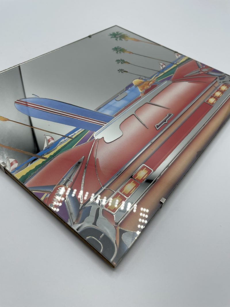 Tableau miroir glace déco Miami vintage voiture – Image 2