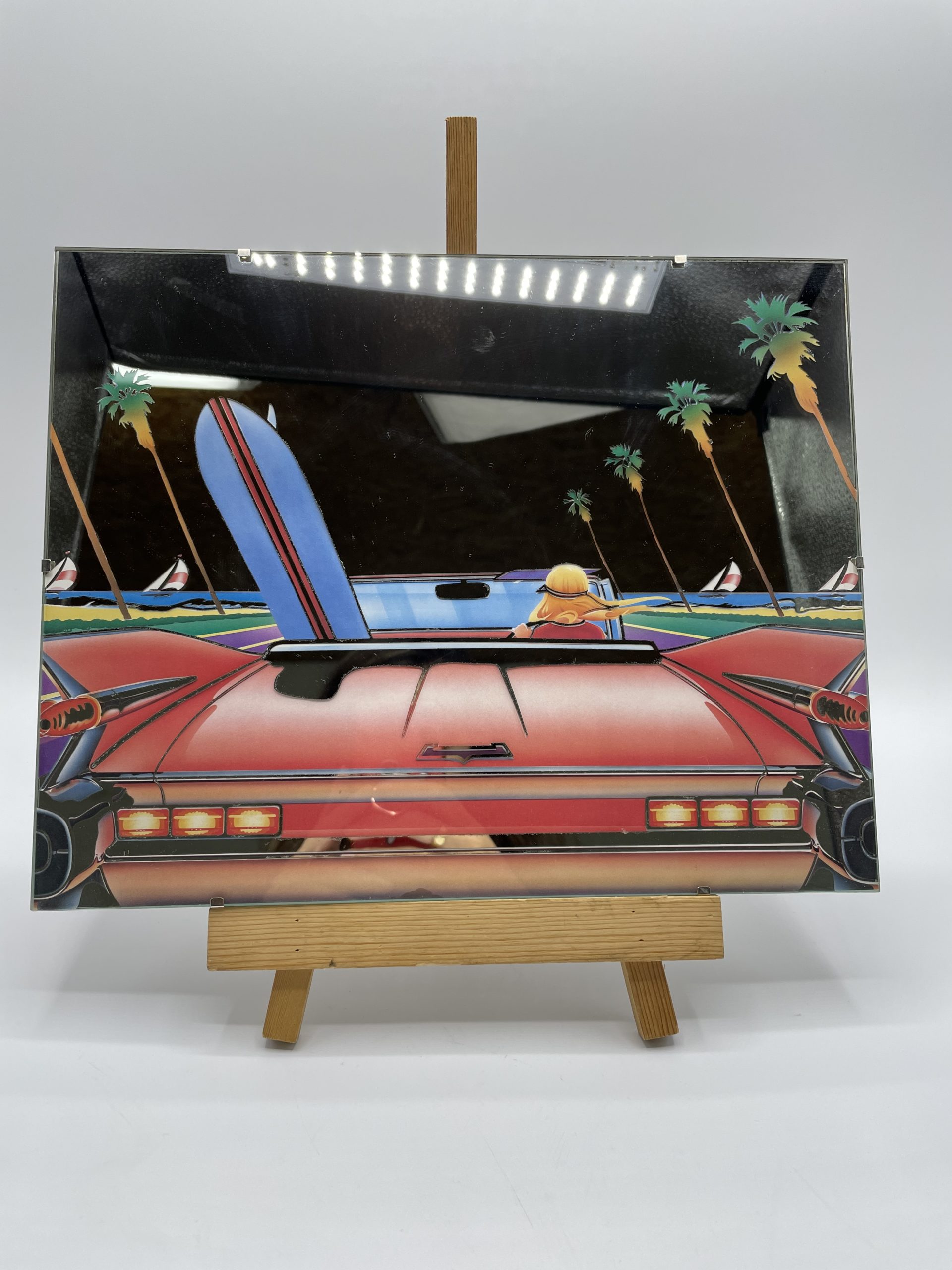 Tableau miroir glace déco Miami vintage voiture - Ressourcerie Histoires  Sans Fin