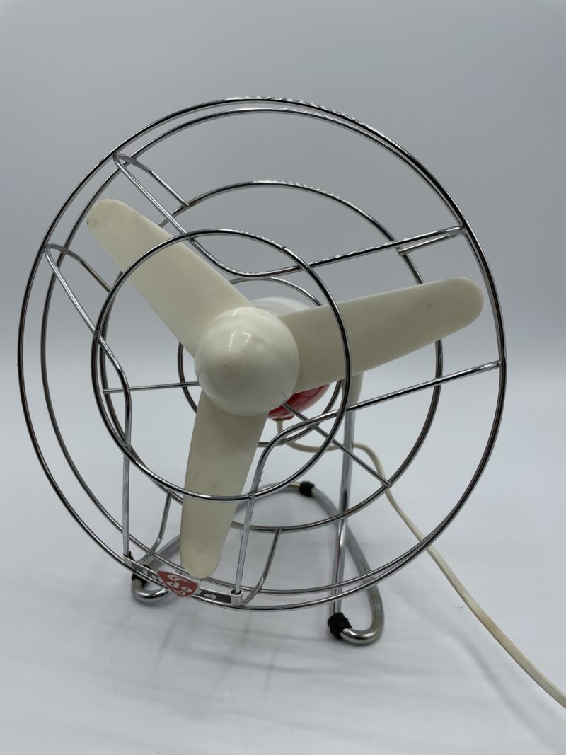 Ventilateur vintage Indola baby rouge et blanc – Image 5