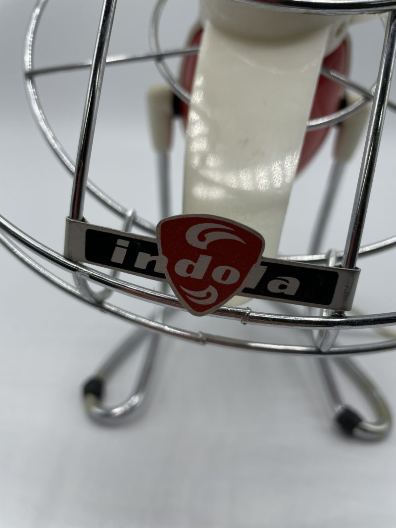 Ventilateur vintage Indola baby rouge et blanc – Image 3