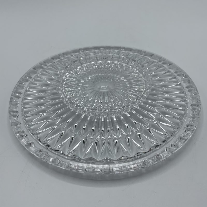 dessous plat bouteille verre cisele cristal vintage vaisselle