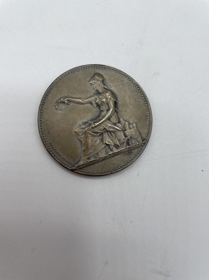 Collection de 4 jetons et médailles chambre de commerce et syndicats en argent vintage – Image 4