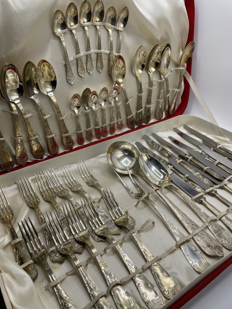 menagere argenterie vintage argent ancien 50 pieces