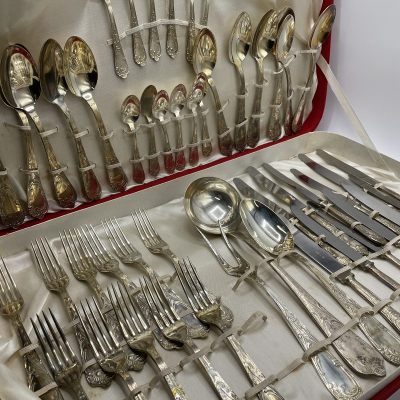 menagere argenterie vintage argent ancien 50 pieces