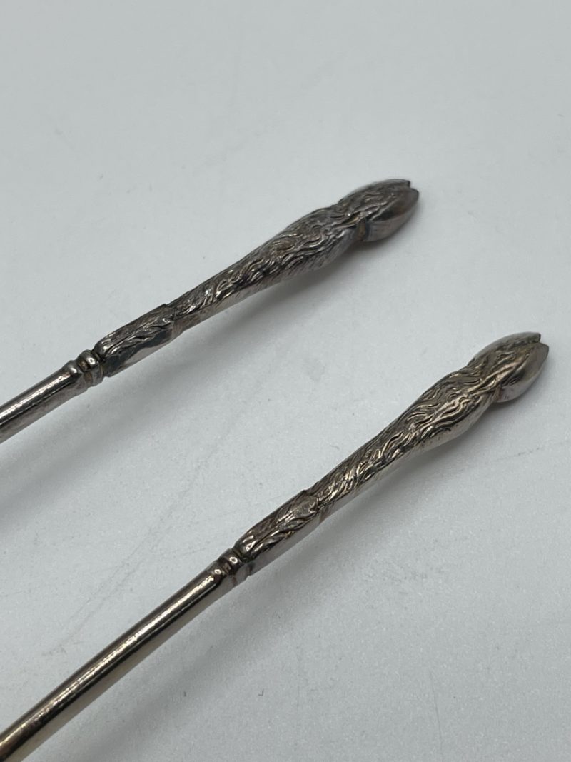Ménagère de 12 petites cuillères en argent vinatge Klénice – Image 2