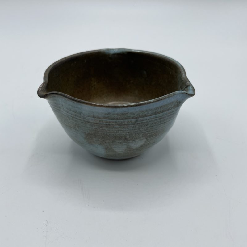 petit pot gres bleu vintage