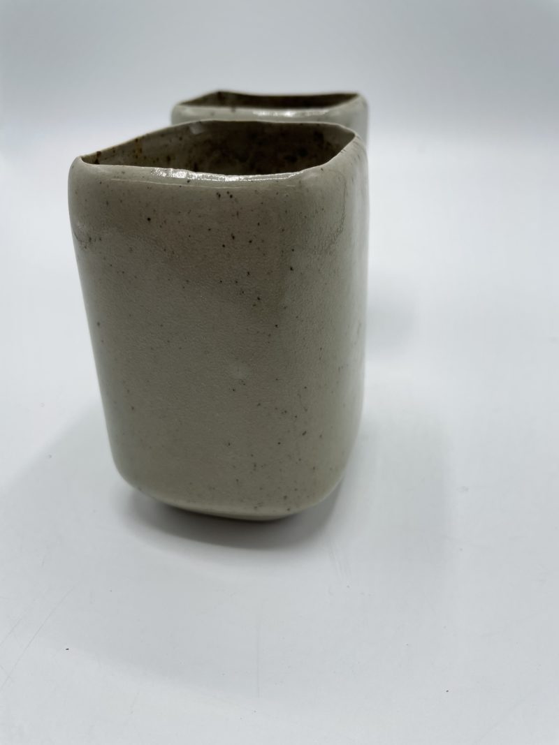 Duo de petits pots en grès vintage – Image 4