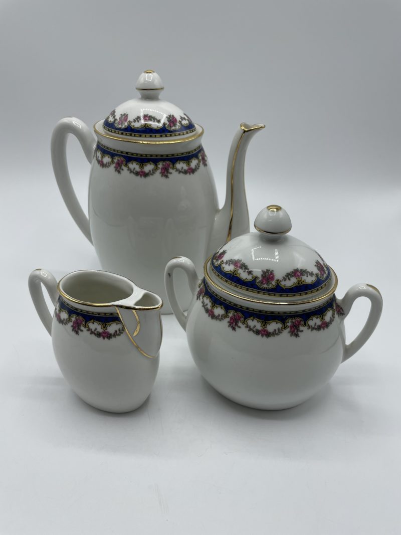 Service à thé vintage en porcelaine Lamotte France – Image 11