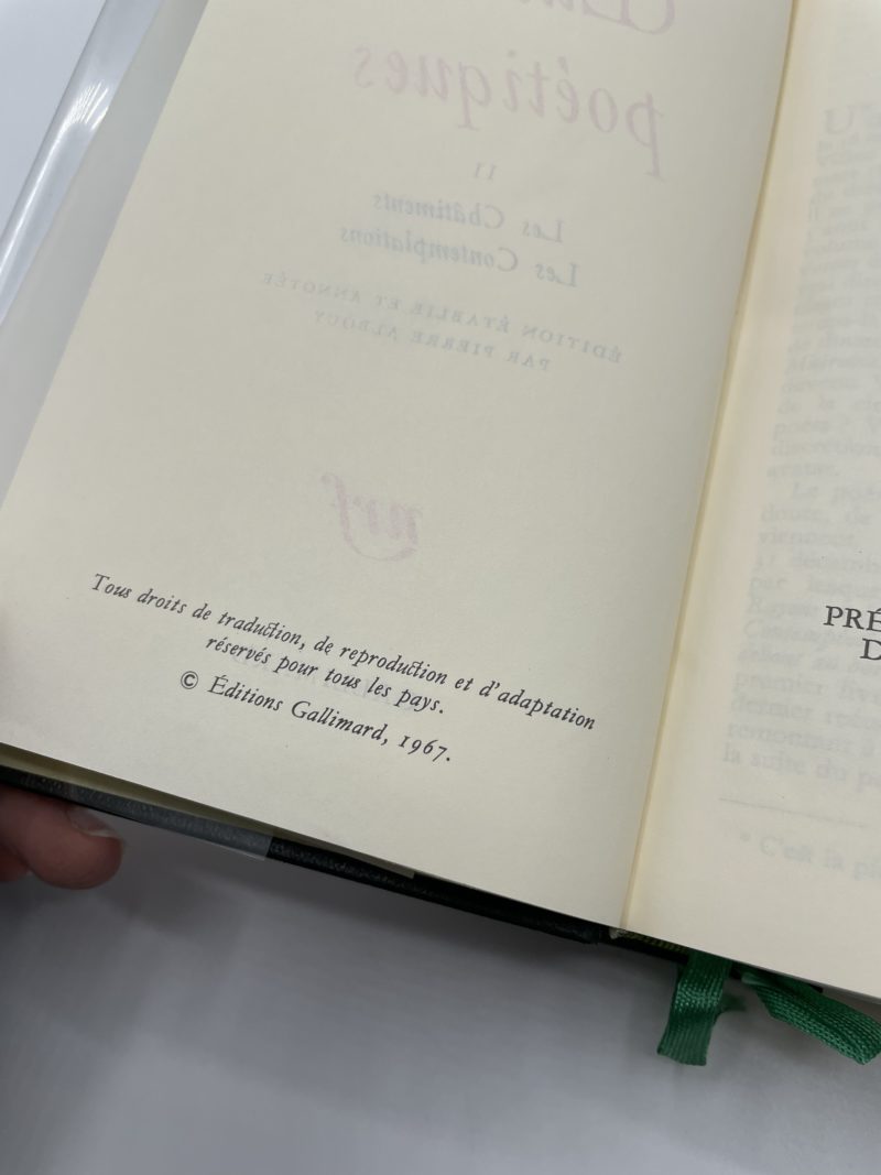 Victor Hugo – Œuvres poétiques tome 2 -  1967 – Bibliothèque de la Pléiade – Image 4