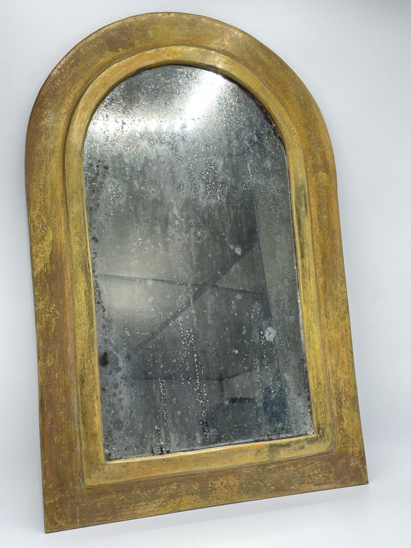 miroir marocain arche laiton or dore vintage