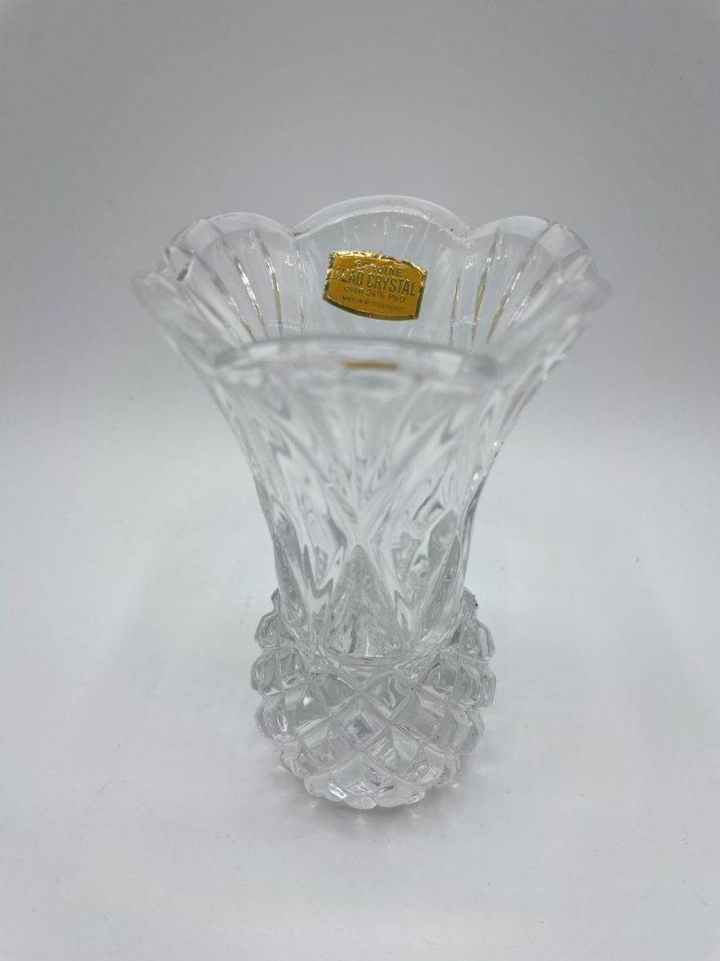 vase soliflore cristal tulipe vintage