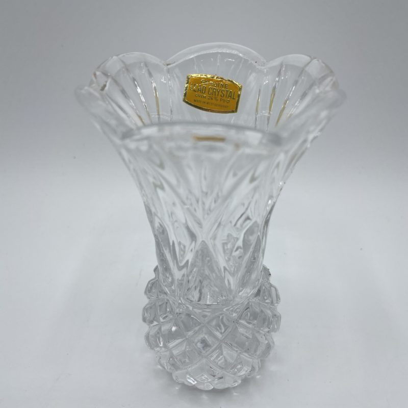 vase soliflore cristal tulipe vintage