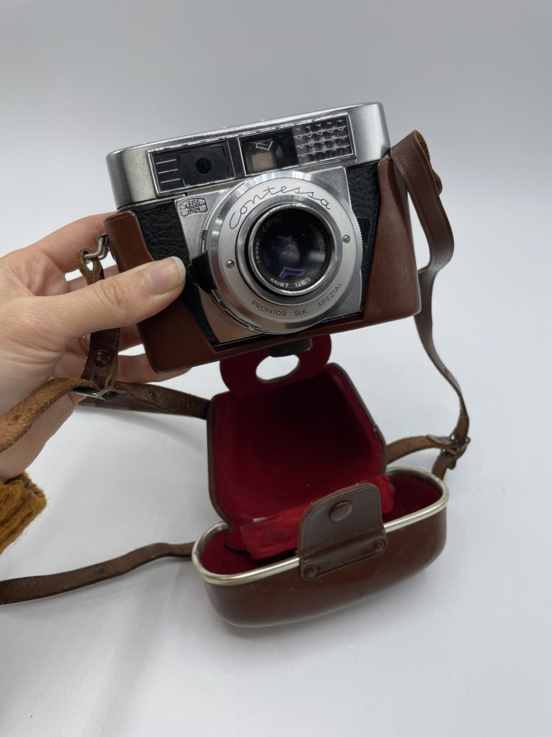 boitier appareil photo ancien vintage zeiss ikon contessa slk spezial