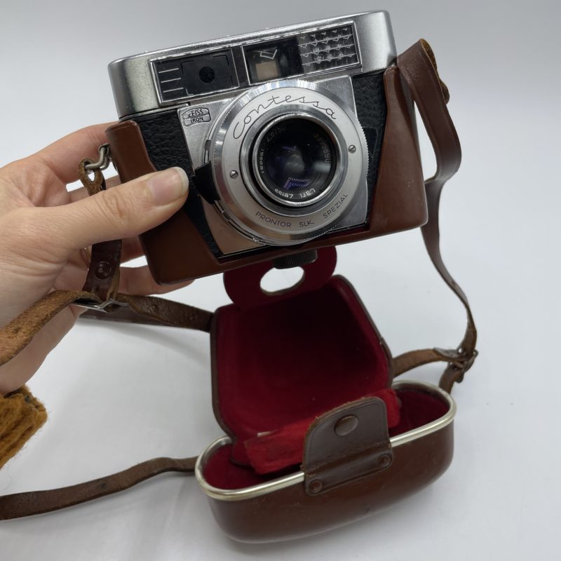 boitier appareil photo ancien vintage zeiss ikon contessa slk spezial