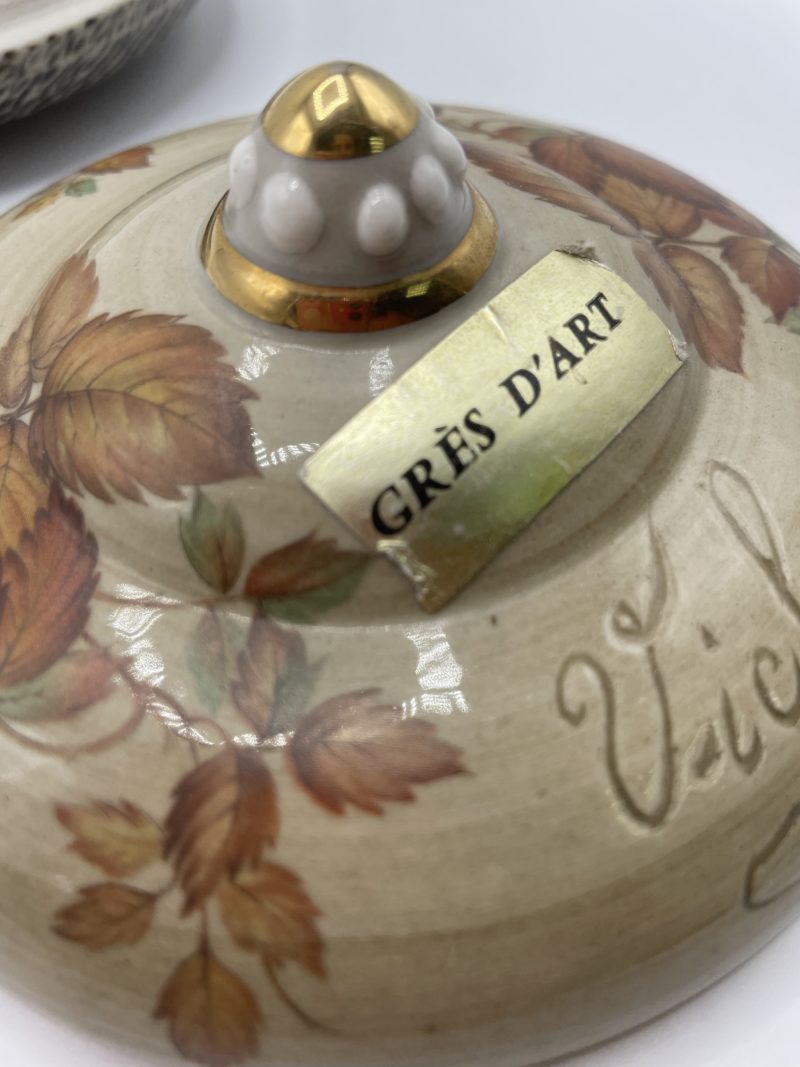 Petite bonbonnière ou bibelot grès d'art vintage – Image 4
