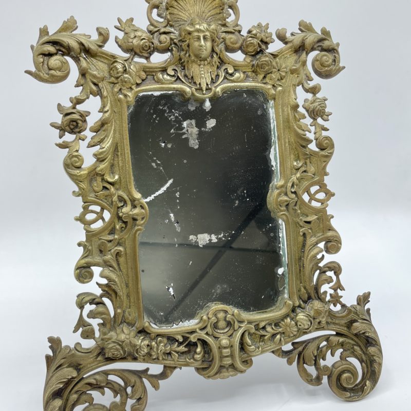 miroir vintage baroque bronze deco