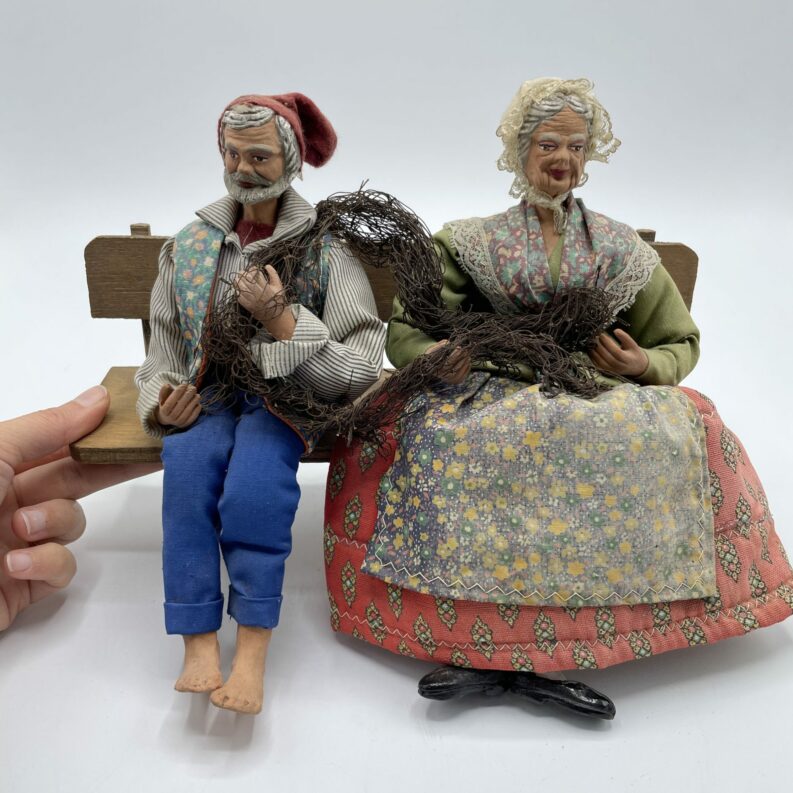 santon collection vieux banc creche noel provence