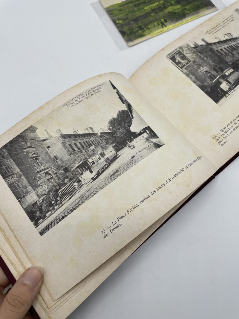 Livre photos de collection vintage Aix en Provence à la belle époque 1975 et carte postale – Image 8