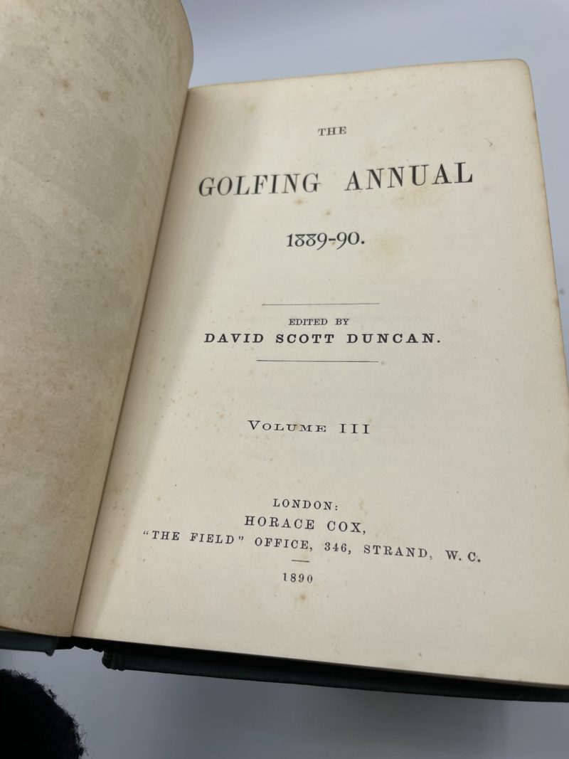 Collection livres anciens « The Golfing Annual » 8 tomes 1887 à 1902 – Image 2