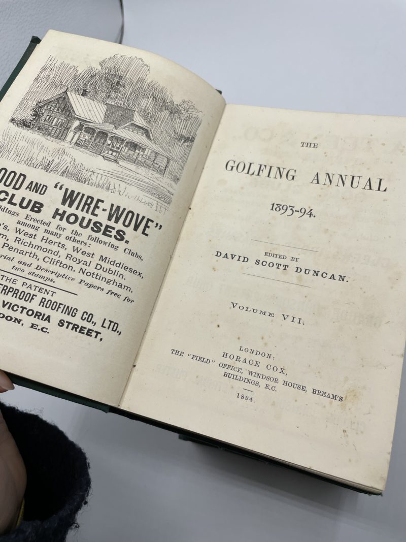 Collection livres anciens « The Golfing Annual » 8 tomes 1887 à 1902 – Image 7