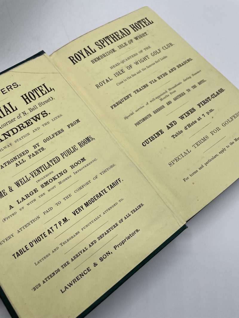 Collection livres anciens « The Golfing Annual » 8 tomes 1887 à 1902 – Image 5
